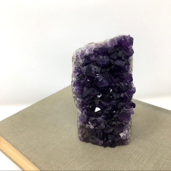 Natural Raw Amethyst Flat Back Rock Chunk Crystal - Picture 2 of 16